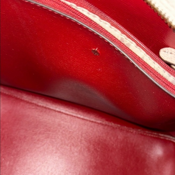 Kate Spade Pink With Red interior Leather Tote Bag EUC - Picture 11 of 16